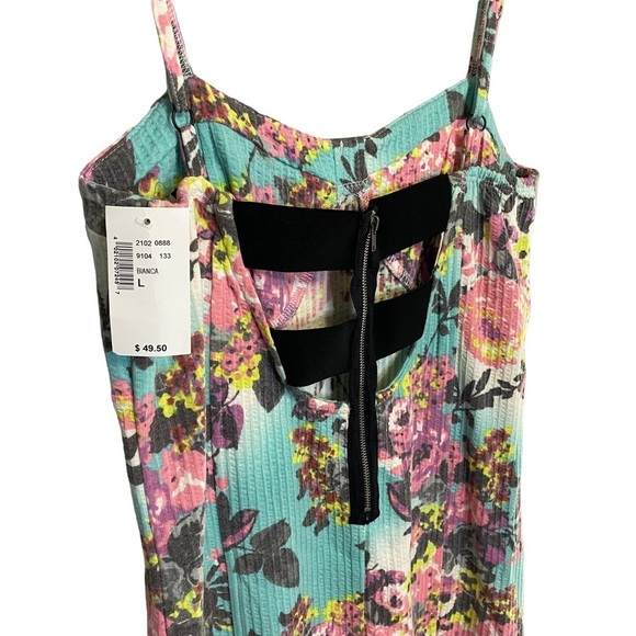 KISMET | Floral Summer Spahgetti Strap Mini Dress NWT Size Large - Picture 3 of 7